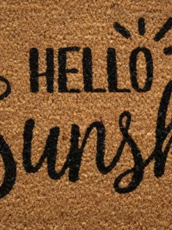 Fußmatte, Hello Sunshine -Haushaltsgegenstände Geschäft Cochin Fussmatte Braun HelloSunshine 45x75 lup