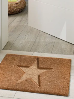 Fußmatte, Dunkelbeige