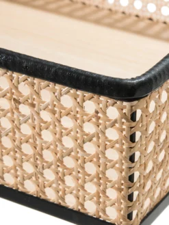 Tisch, Schwarz/Beige -Haushaltsgegenstände Geschäft CoffeeTable Tisch Schwarz SchwarzBeige 30x60x50 lup2