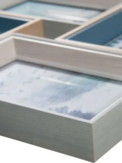 Bilderrahmen, Grau/Blau -Haushaltsgegenstände Geschäft CollageSea Bilderrahmen Blau GrauBlau 10x15 lup3
