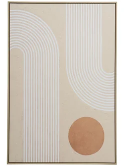 Leinwand-Druck-handbemalt, Hellbeige -Haushaltsgegenstände Geschäft Cornero Leinwandbild Beige Hellbeige 80x120 pla