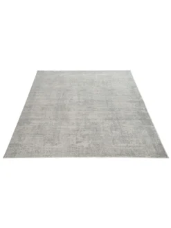 Vintage-Teppich, Mattsilber -Haushaltsgegenstände Geschäft Cornhill DesignerTeppich hellgrau Mattsilber 160x230 fper