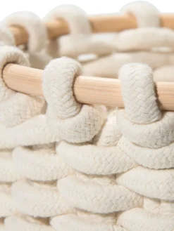 Korb, Hellbeige -Haushaltsgegenstände Geschäft Cotiri Korb Creme Hellbeige 20x20x14 lup1