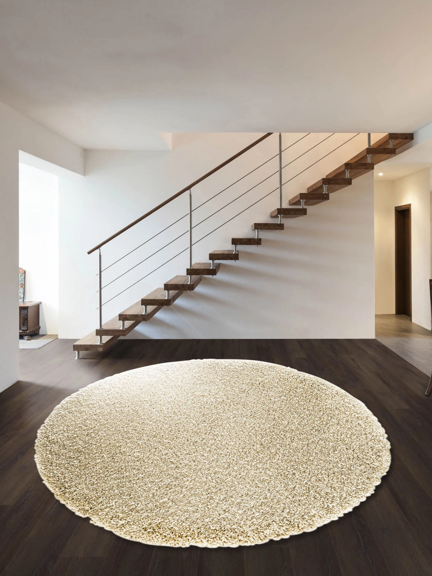 Hochflor-Teppich, Creme 1 Hochflor-Teppich, Creme