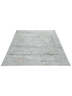 Vintage-Teppich, Silber -Haushaltsgegenstände Geschäft Cullen Vintageteppich Grau Silber 160x230 fper