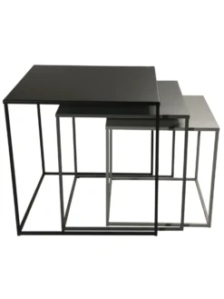 Tisch, Grau -Haushaltsgegenstände Geschäft DarkTable Tisch Set per