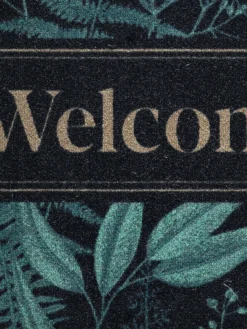 Sauberlaufmatte, Forets Leaves Green -Haushaltsgegenstände Geschäft Door Fussmatte Gruen ForetsLeavesGreen 50x80 lup