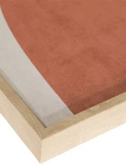 Leinwand-Druck-handbemalt, Beige/Braun -Haushaltsgegenstände Geschäft Doubleface Druckgerahmt Terra BeigeBraun 50x70 lup2