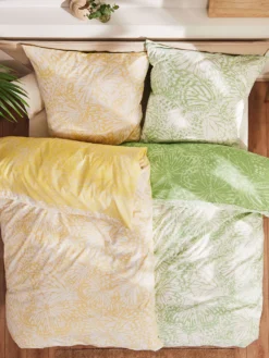 Satin-Bettwäsche, Gelb 8 Satin-Bettwäsche, Gelb -Haushaltsgegenstände Geschäft Elanora Bettwaesche Gruen Gelb 135x200 mil2