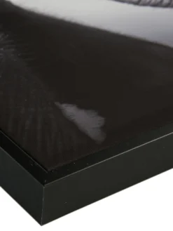 Leinwand-Druck-gerahmt, Schwarz -Haushaltsgegenstände Geschäft ElephantBaby Druckgerahmt Grau Schwarz 60x60 lup2