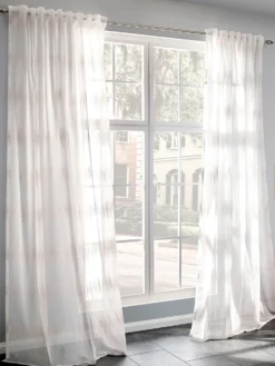 Vorhang Mit Gardinenband, Grau