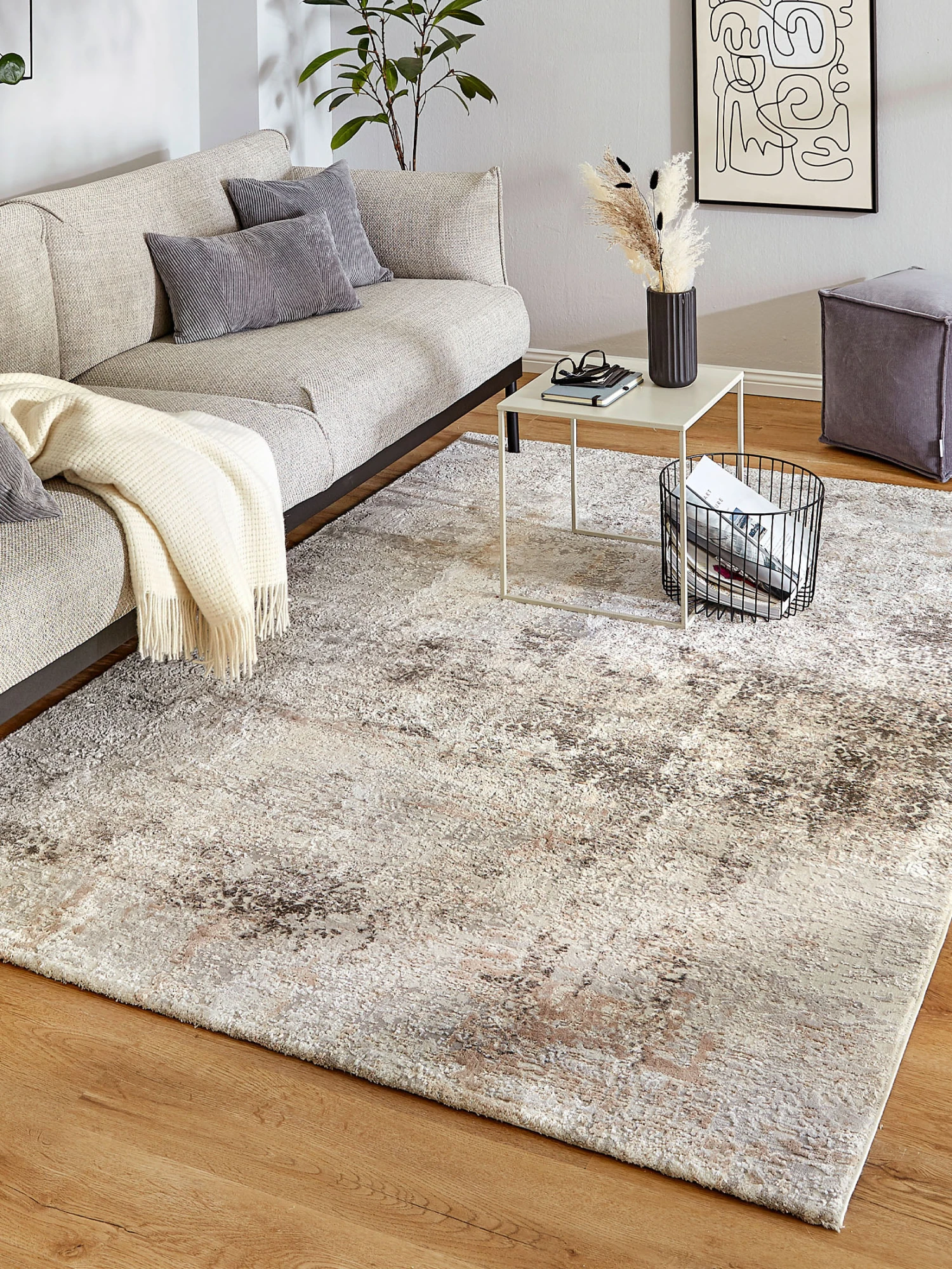 Vintage-Teppich, Vintage Braun 1 Vintage-Teppich, Vintage Braun