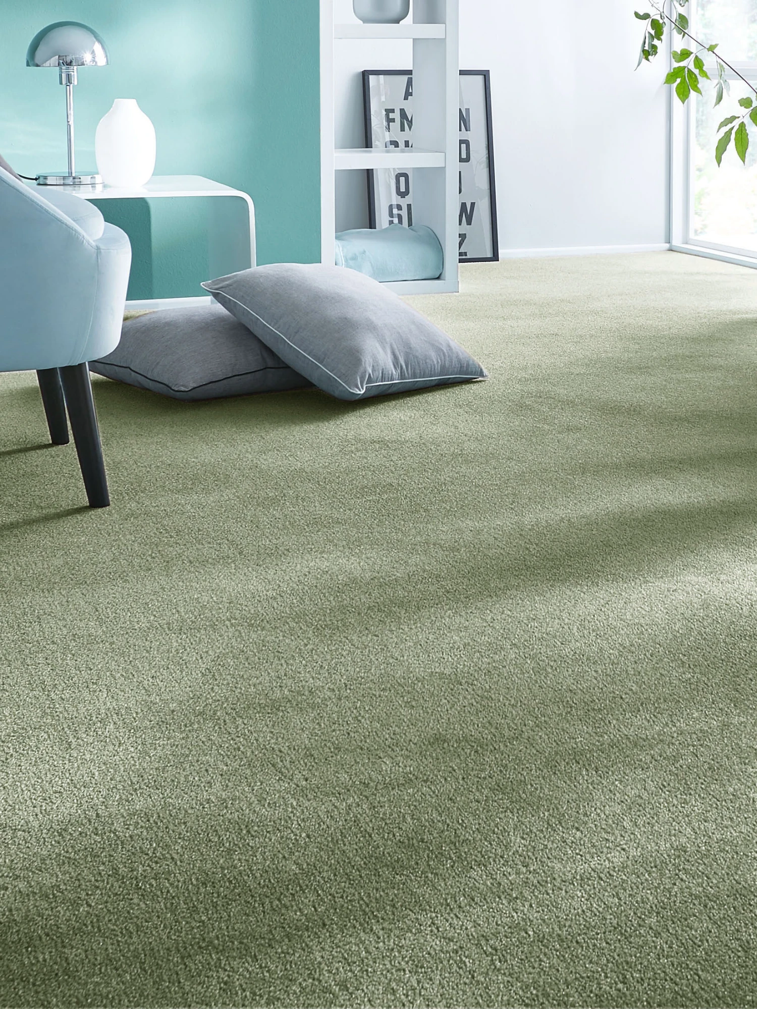 Velours-Teppichboden, Green 22 1 Velours-Teppichboden, Green 22