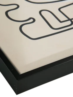 Leinwandbild, Schwarz/Weiss -Haushaltsgegenstände Geschäft Endless Druckgerahmt Weiss SchwarzWeiss 50x70 lup2