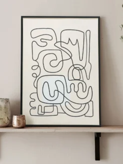 Leinwandbild, Schwarz/Weiss