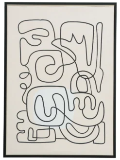 Leinwandbild, Schwarz/Weiss -Haushaltsgegenstände Geschäft Endless Druckgerahmt Weiss SchwarzWeiss 50x70 pla