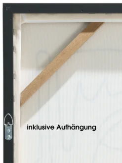 Leinwandbild, Schwarz/Weiss -Haushaltsgegenstände Geschäft Endless Druckgerahmt Weiss SchwarzWeiss 50x70 ruk