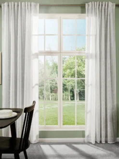 Vorhang Mit Gardinenband, Offwhite