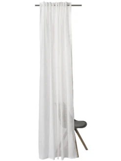 Vorhang Mit Gardinenband, Offwhite -Haushaltsgegenstände Geschäft Enna Gardine VerdeckteSchlaufe Weiss Offwhite 140x245 pla2