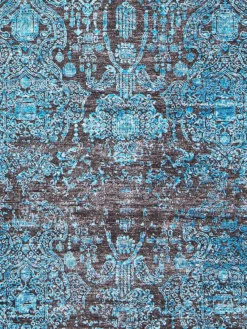 Vintage-Teppich, Ocean -Haushaltsgegenstände Geschäft Escape VintageTeppich Blau Ocean 160x230 lup