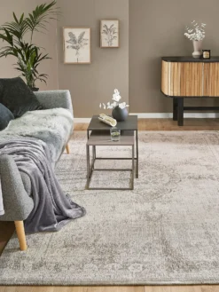 Vintage-Teppich, White Chalk