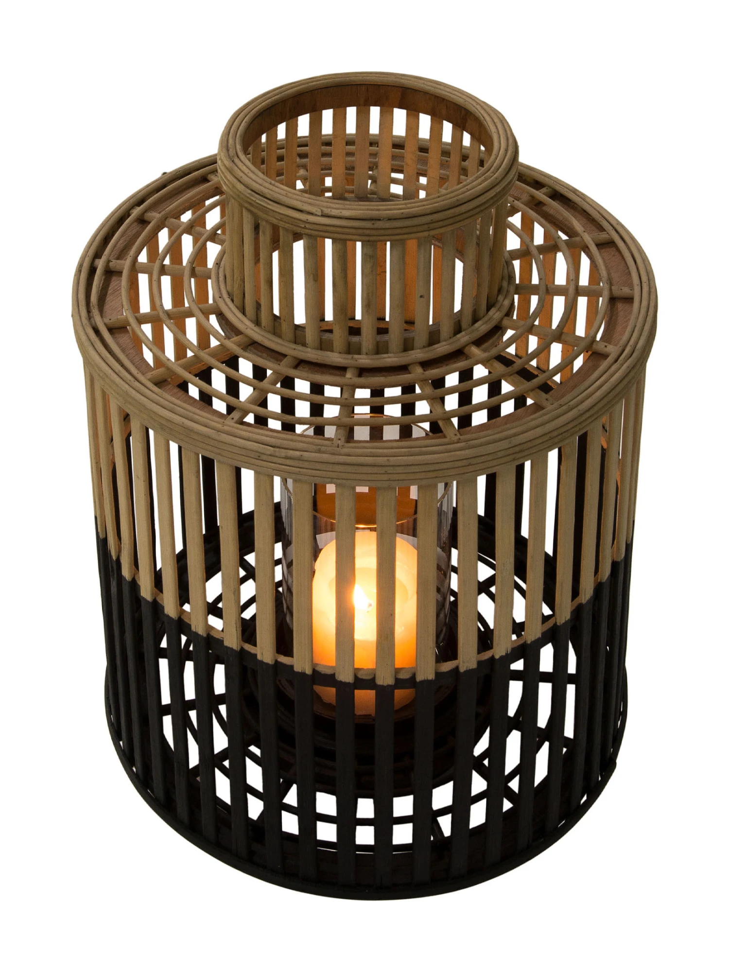 Laterne, Beige/Schwarz 2 Laterne, Beige/Schwarz – Bild 2