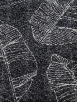 Fußmatte, Leaves Line Anthrazit -Haushaltsgegenstände Geschäft Fashion FuC39Fmatte Dunkelgrau LeavesLineAnthrazit 50x80 lup