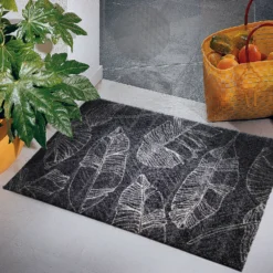 Fußmatte, Leaves Line Anthrazit