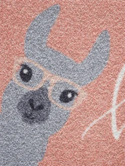 Fußmatte, Hello Lama 7 Fußmatte, Hello Lama -Haushaltsgegenstände Geschäft Fashion Fussmatte rosa HelloLama 50x80 lup