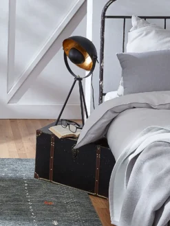 Tischleuchte, Schwarz/Gold