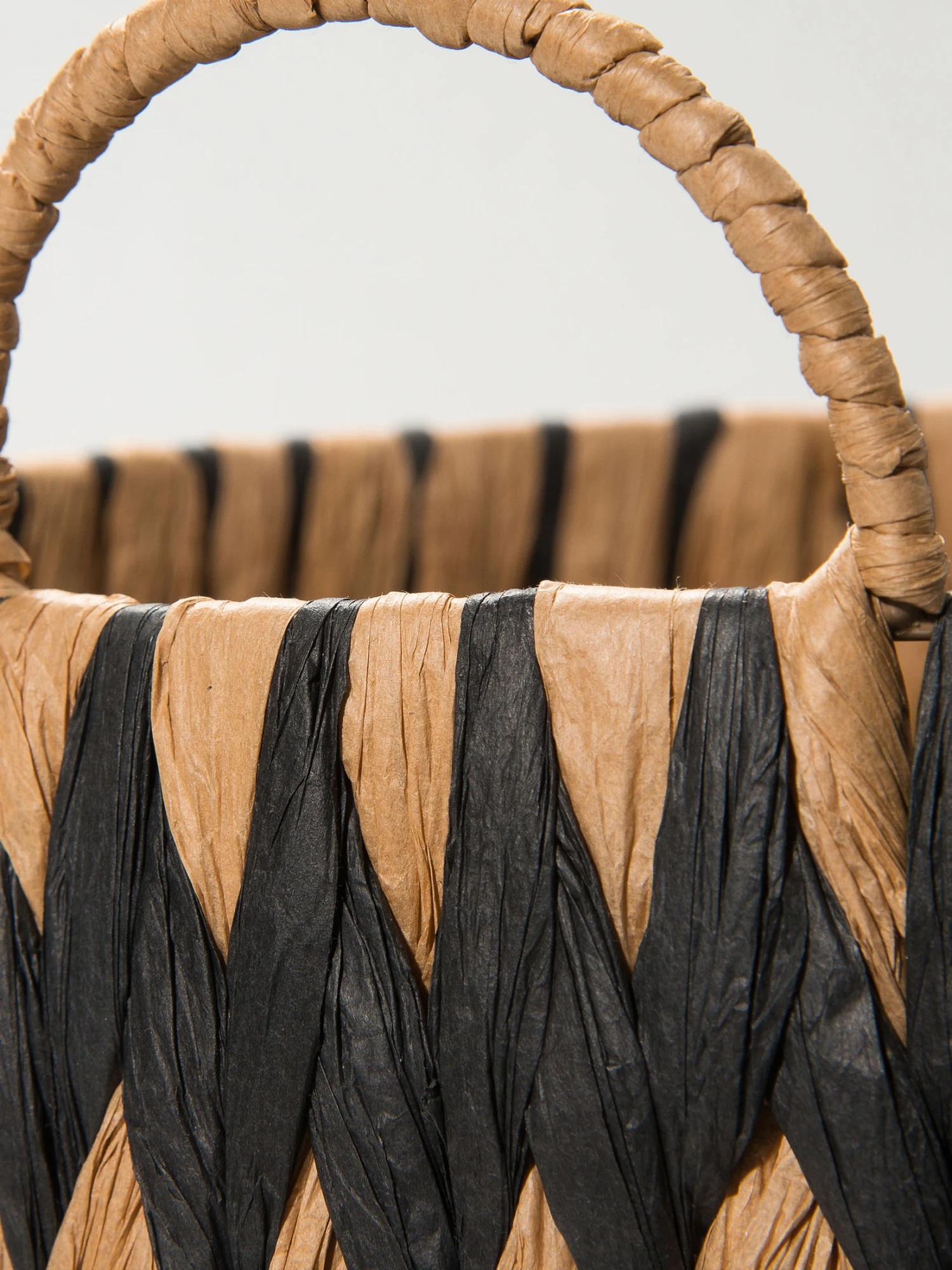 Korb, Schwarz/Natur 2 Korb, Schwarz/Natur – Bild 2