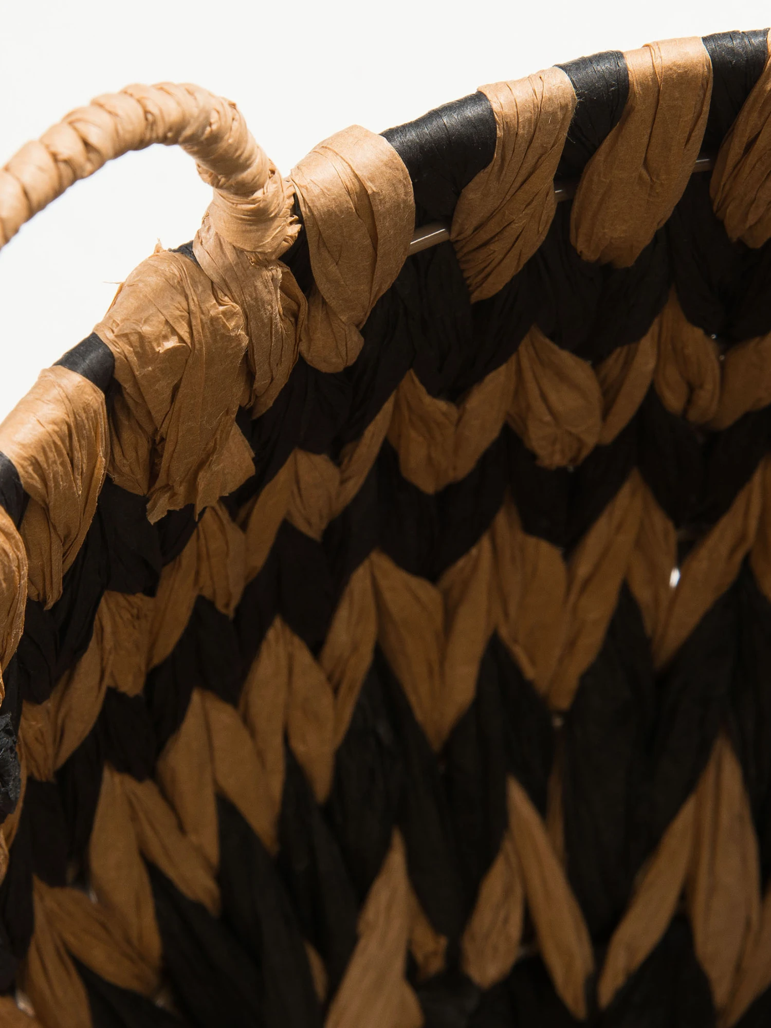 Korb, Schwarz/Natur 3 Korb, Schwarz/Natur – Bild 3