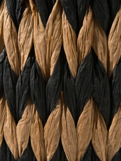 Korb, Schwarz/Natur 7 Korb, Schwarz/Natur -Haushaltsgegenstände Geschäft Flimmer Korb Schwarz SchwarzNatur 26x26x23 lup3