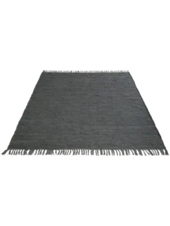 Baumwoll-Teppich, Anthrazit -Haushaltsgegenstände Geschäft Froesunda BaumwollTeppich Dunkelgrau Anthrazit 170x240 fper