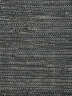 Baumwoll-Teppich, Anthrazit -Haushaltsgegenstände Geschäft Froesunda BaumwollTeppich Dunkelgrau Anthrazit 170x240 lup