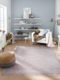 Baumwoll-Teppich, Lilac