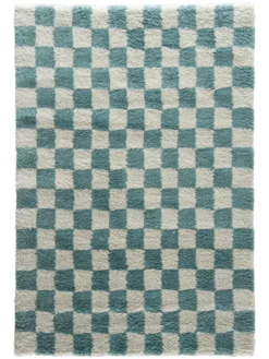 Moderner Teppich, Türkis