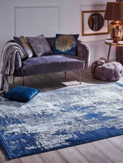 Vintage-Teppich, Royalblau 8 Vintage-Teppich, Royalblau -Haushaltsgegenstände Geschäft Giano Vintageteppich blau Royalblau 160x230 mil3