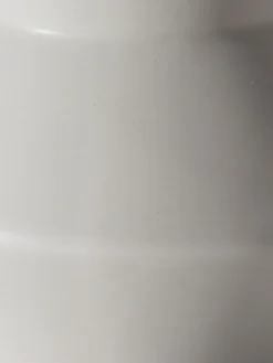 Vase, Hellgrau -Haushaltsgegenstände Geschäft Hanon Vase Weiss Hellbeige 13x13x20 lup2