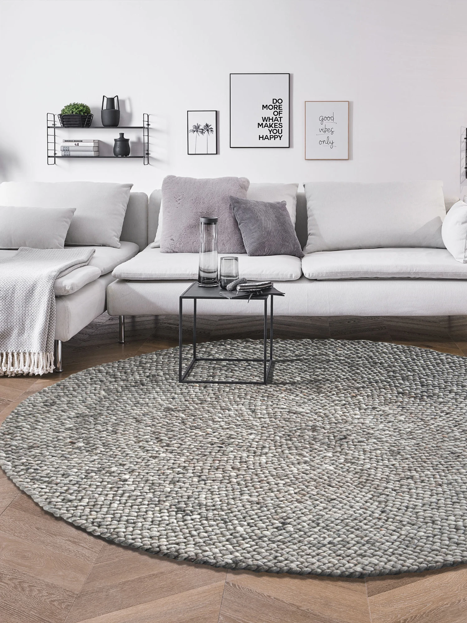 Woll-Teppich, Grey Natural 1 Woll-Teppich, Grey Natural