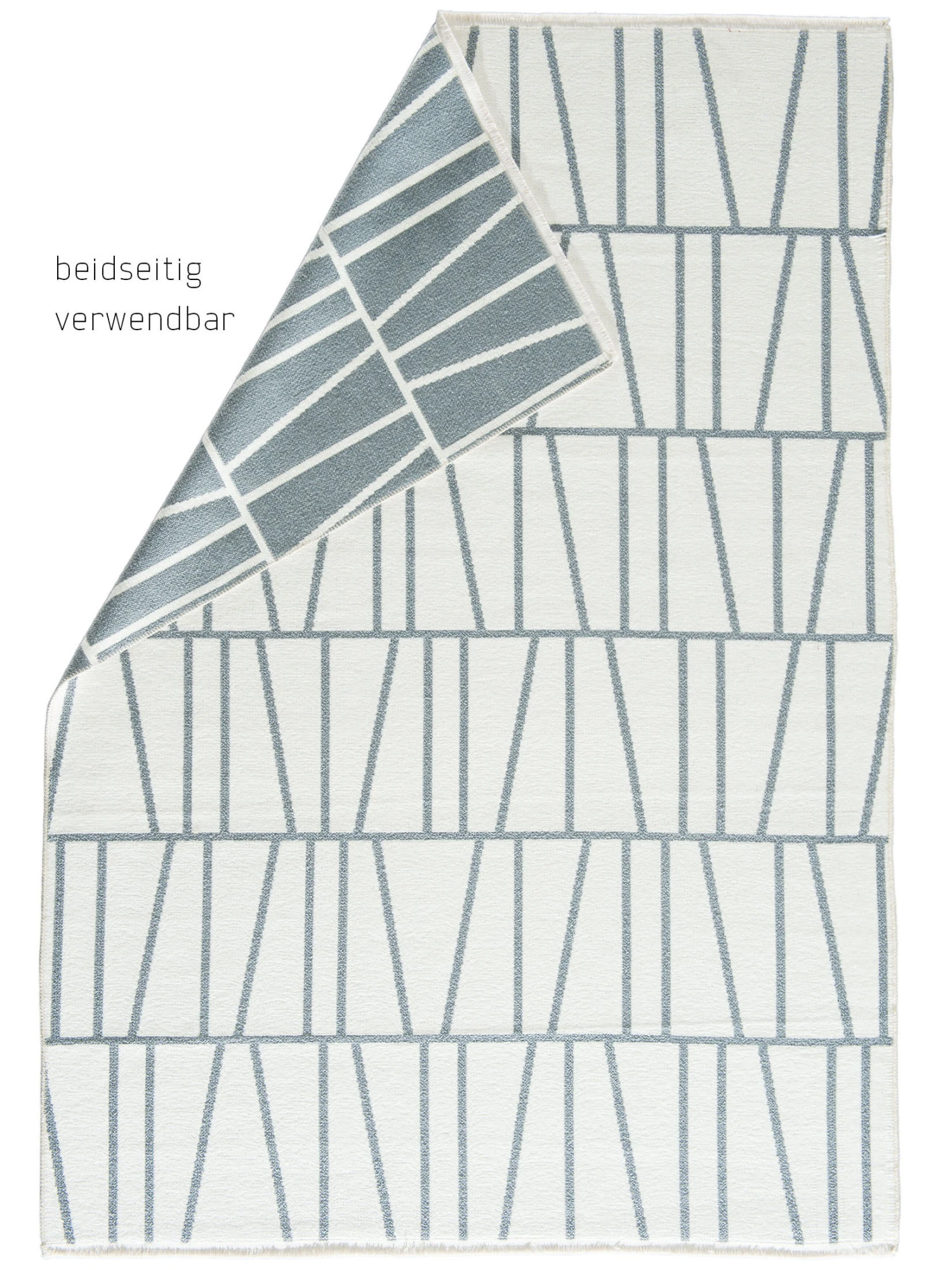 Moderner Teppich, Creme/grau 2 Moderner Teppich, Creme/grau – Bild 2