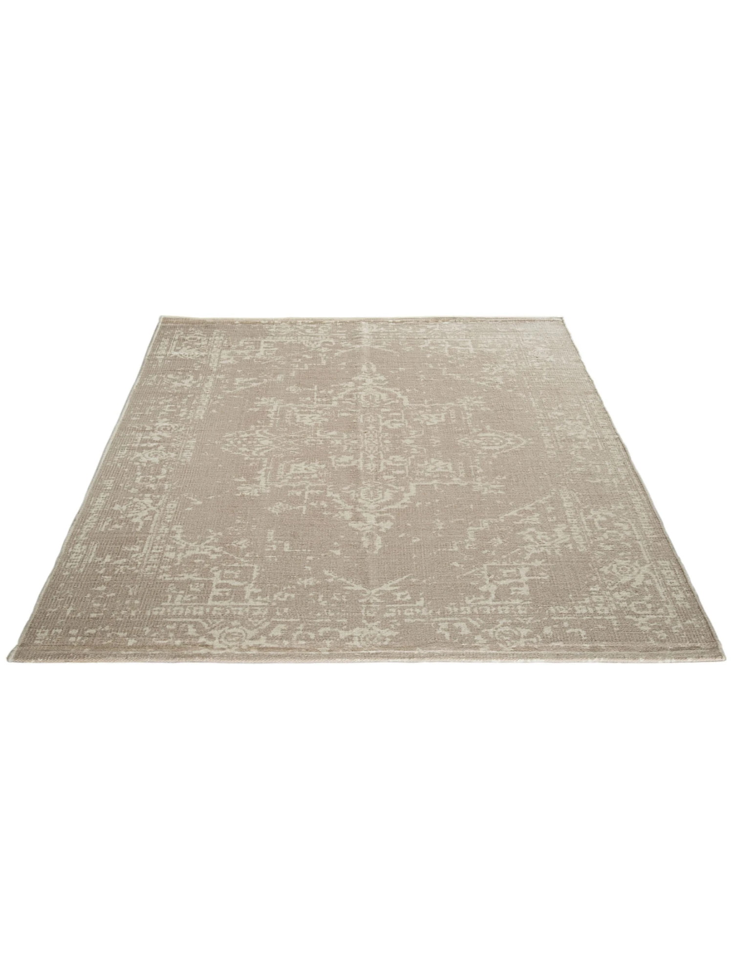 Baumwoll-Teppich, Vintage Beige 4 Baumwoll-Teppich, Vintage Beige – Bild 4