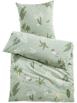 Kinderbettwäsche, Jungle Green -Haushaltsgegenstände Geschäft JungleFever Bettwaesche Gruen JungleGreen 135x200 pla