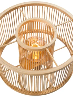 Tischleuchte, Bambus 9 Tischleuchte, Bambus -Haushaltsgegenstände Geschäft Kadoma Tischleuchte Beige Bambus 30x30x30 lup1