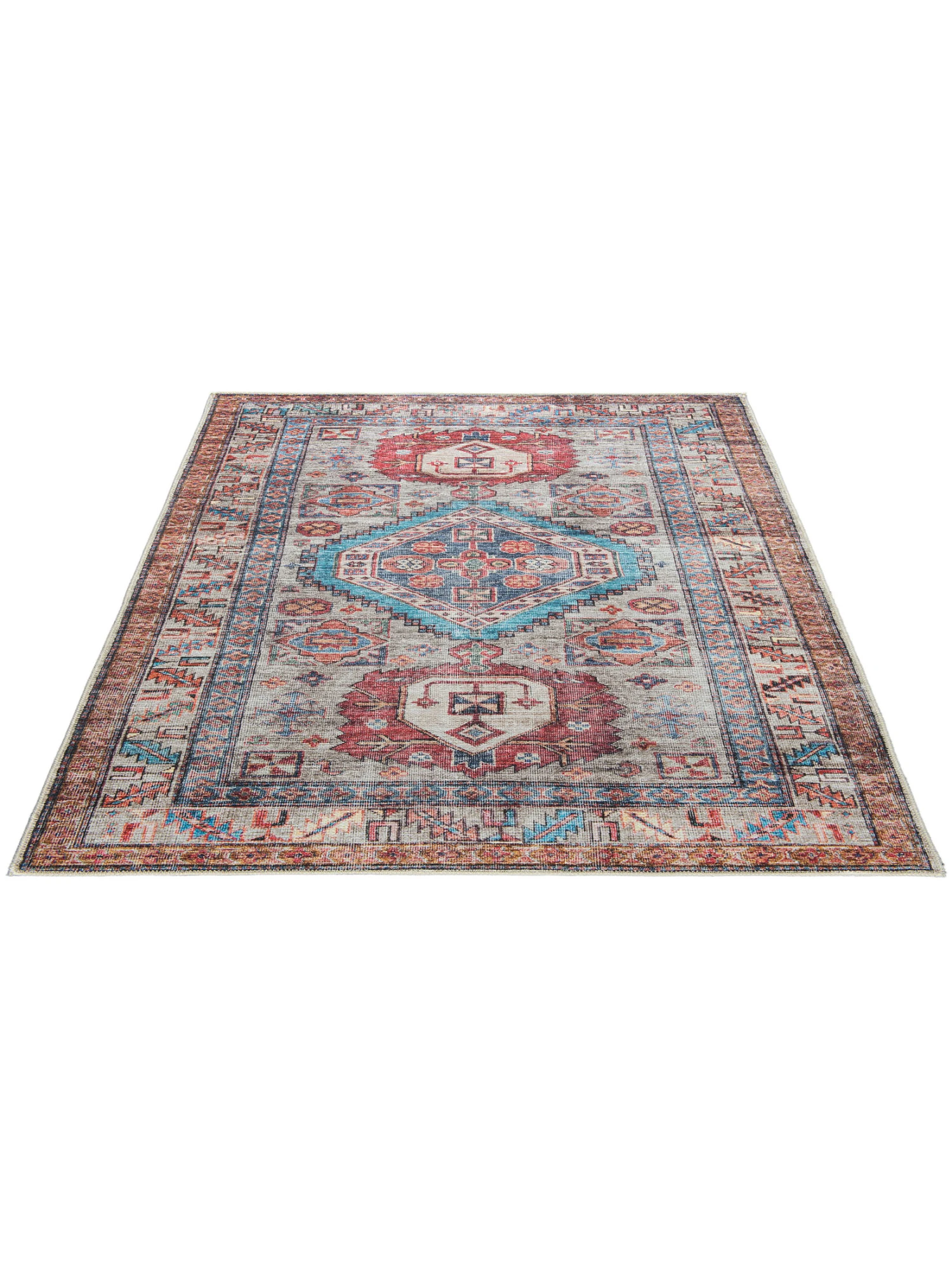 Vintage-Teppich, Multicolor – Bild 3