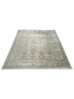 Vintage-Teppich, Blau/Gold -Haushaltsgegenstände Geschäft Kayseri VintageTeppich Gold BlauGold 200x290 fper