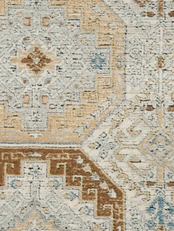 Vintage-Teppich, Blau/Gold -Haushaltsgegenstände Geschäft Kayseri VintageTeppich Gold BlauGold 200x290 lup