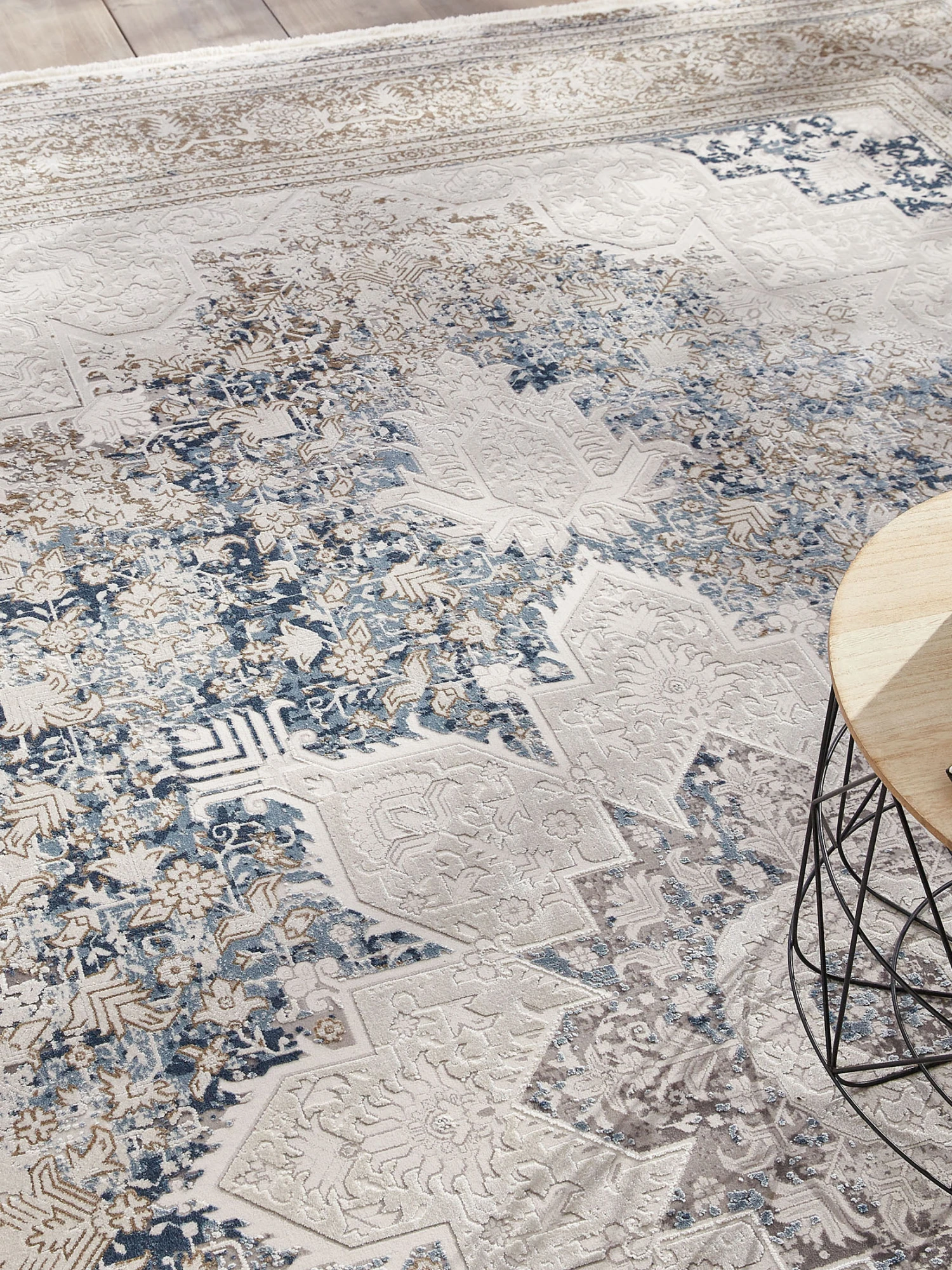 Vintage-Teppich, Bleu 2 Vintage-Teppich, Bleu – Bild 2