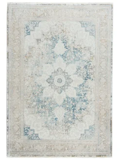 Vintage-Teppich, Bleu 8 Vintage-Teppich, Bleu -Haushaltsgegenstände Geschäft Kingfield VintageTeppich Blau Bleu 200x290 pla