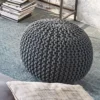 Strick-Pouf, Stahl